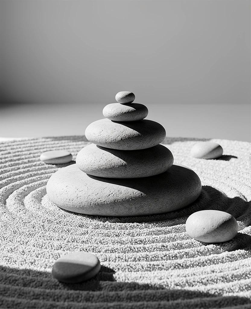 精神的な静寂を象徴するイメージ